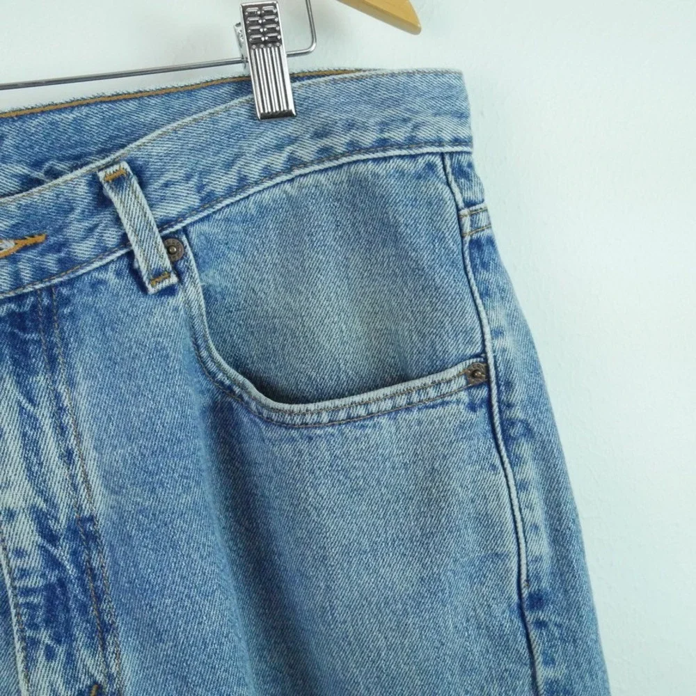 Vintage 90s Levis 569 Loose Straight Jeans Mens 36x32 Blue Denim 35 x 34 Actual
